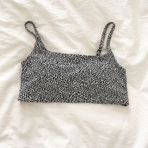 Athleta Leopard Print Bikini Top